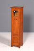Stilvolle Jugendstil Vitrine Antiker Bücherschrank Eiche Glasvitrine Geschirrschrank Holzschrank