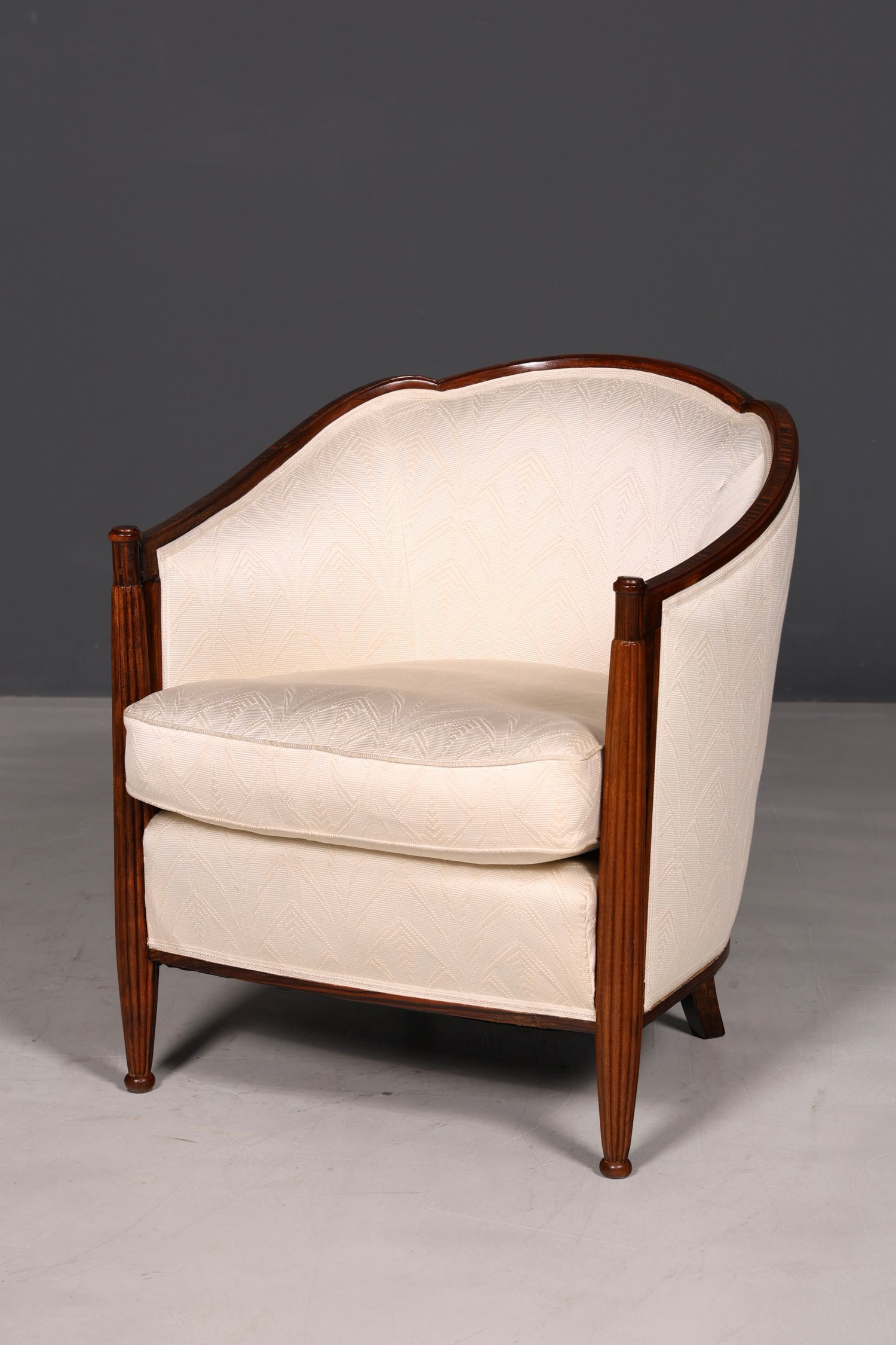 Elegant Art Deco armchair club chair lounge chair upholstered armchair vintage upholstered chair 2 of 2