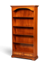 Hauptstadt Möblerei Selva Bücherregal aus massivem Holz mit höhenverstellbaren Böden und zwei Schubladen in klassischem Design