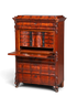 Wunderschöner Louis Philippe Sekretär Vertiko Highboard Schreibsekretär Biedermeier Massivholz um 1880