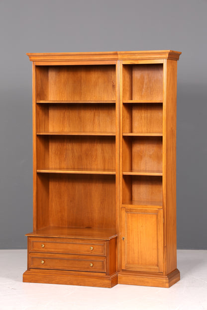 Edles Original Selva Bücherregal Kirschholz Regal Bücherschrank Vintage Italienische Möbel TV Bibliothek