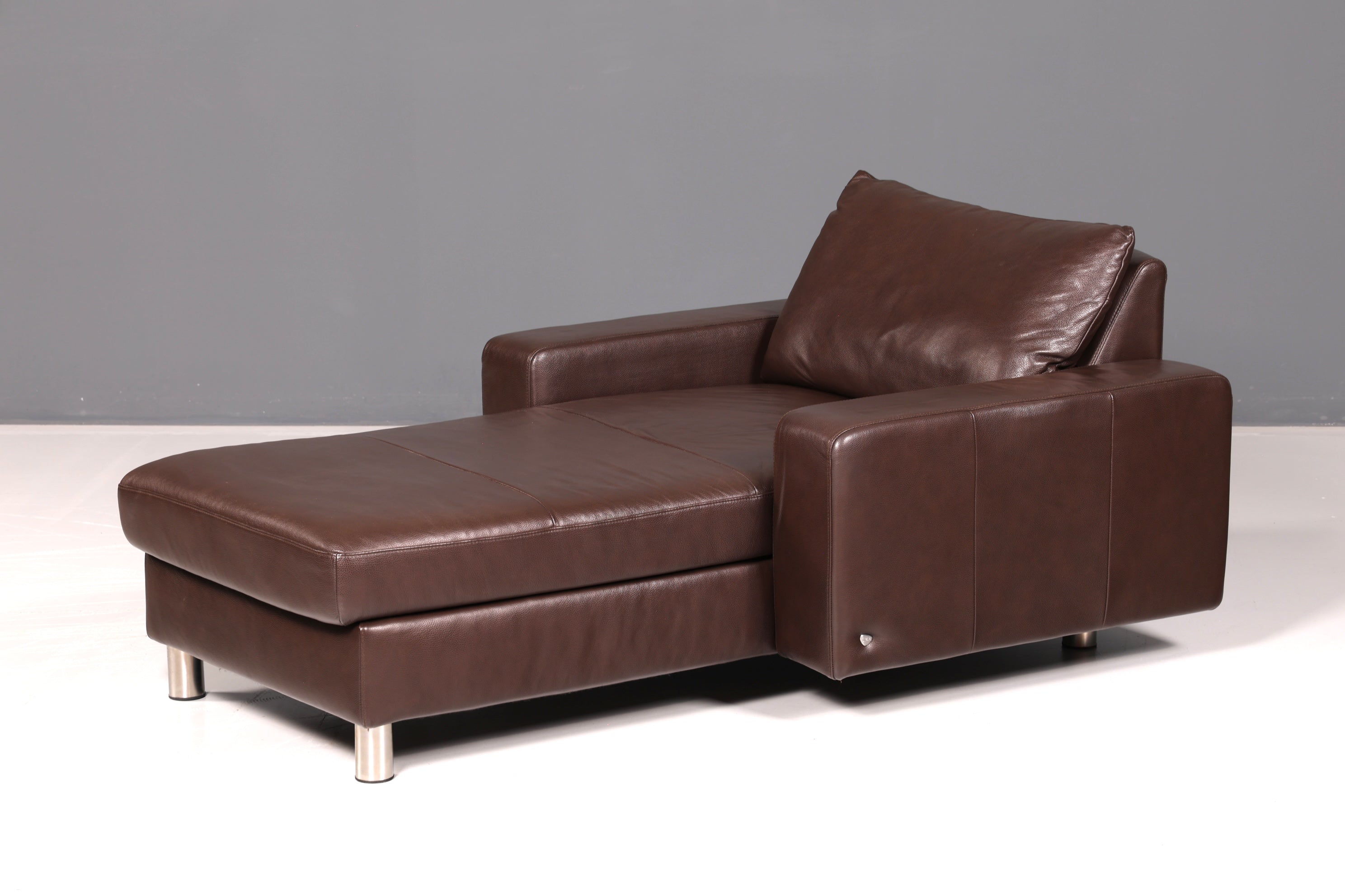 Wunderschöne Stressless E200 Récamière Echtleder Braun Longchair Ottomane Ledersofa Relaxliege Vintage