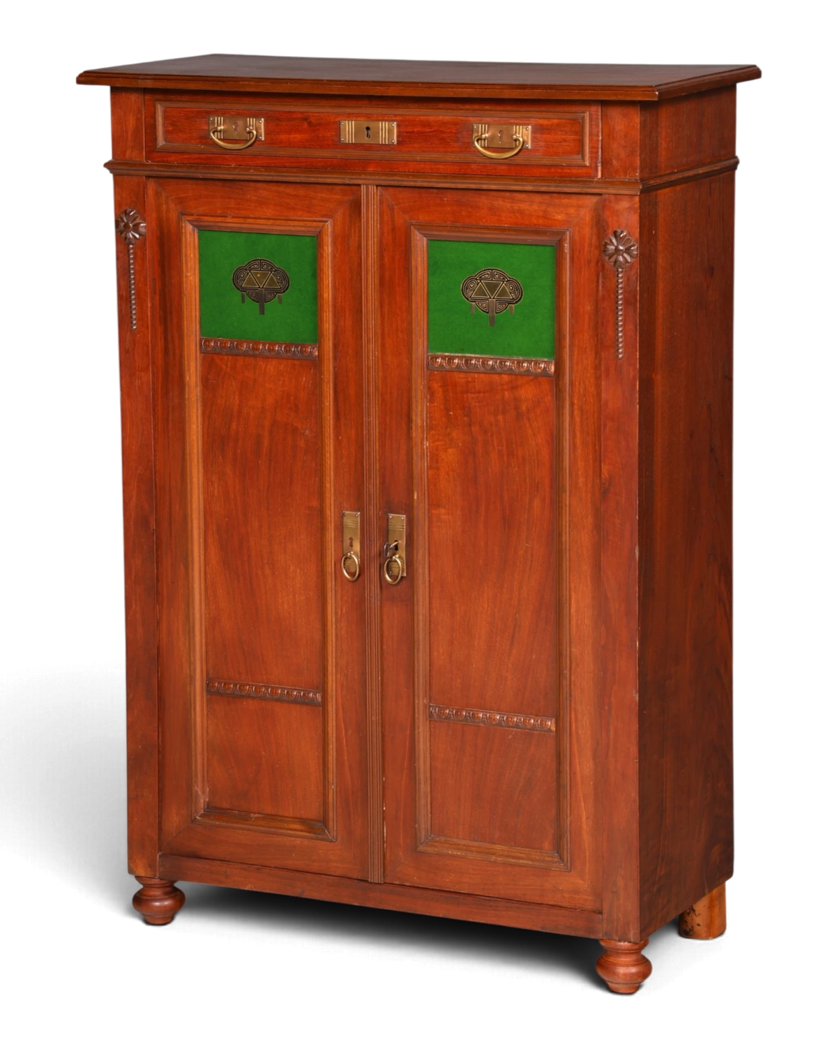 Traumhaftes Jugendstil Vertiko Gründerzeit Schrank Antik Highboard Kommode um 1900