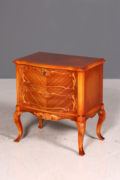 G676 Finish Wunderschöne Chippendale Kommode Barock Stil Nachttisch echt Holz Beistelltisch Ablagetisch (Kopie)