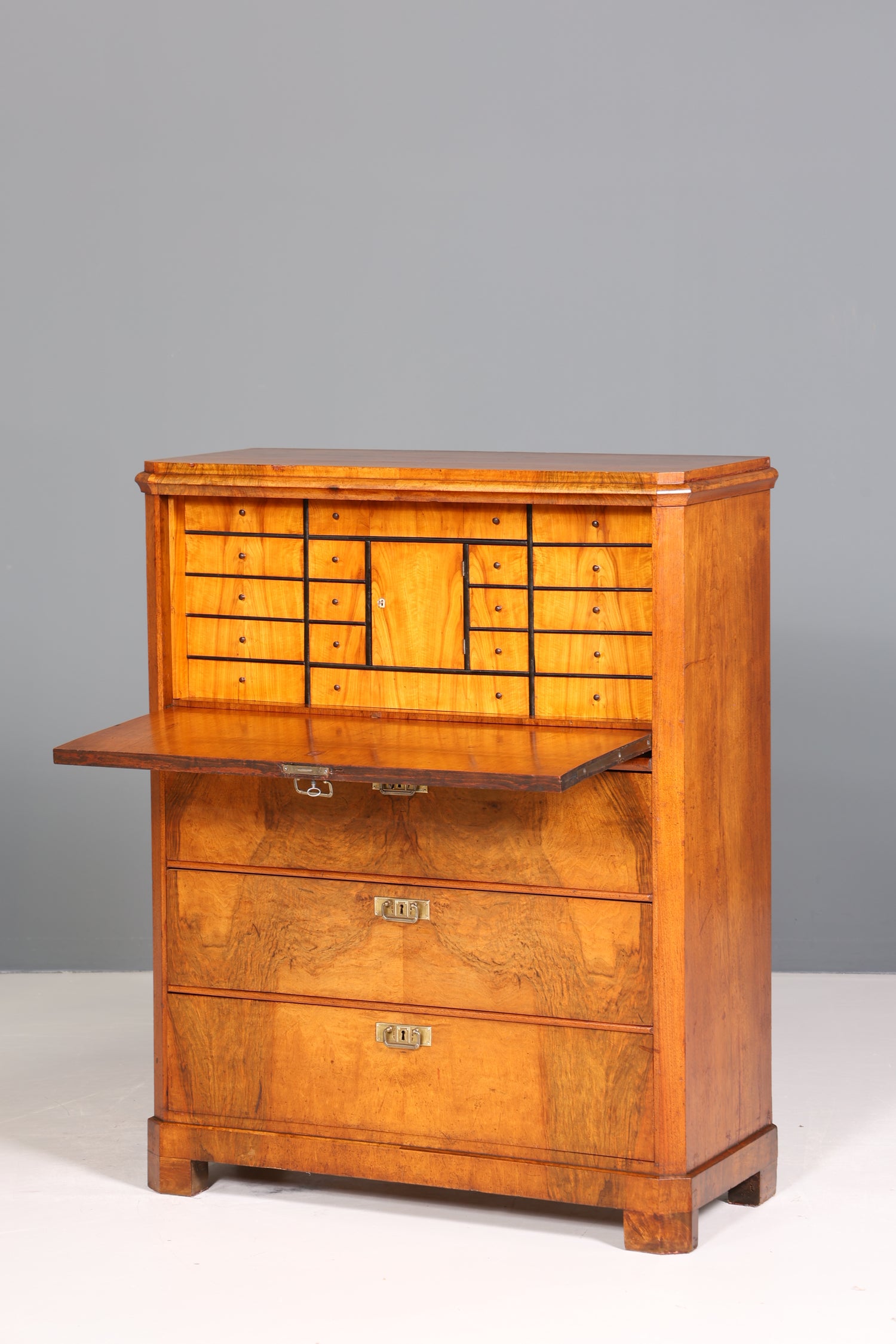 Wunderschöner Gründerzeit Sekretär Vertiko Highboard Louis Philippe Kommode um 1880