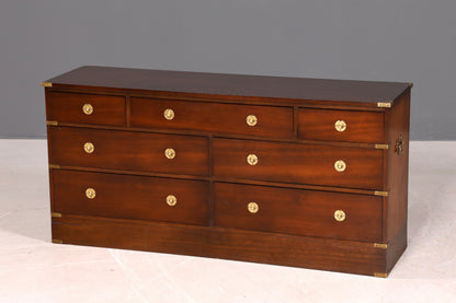 Traumhaftes Maritim Sideboard Englische Schiffs Kommode Englisch Antik Schrank Military Chest