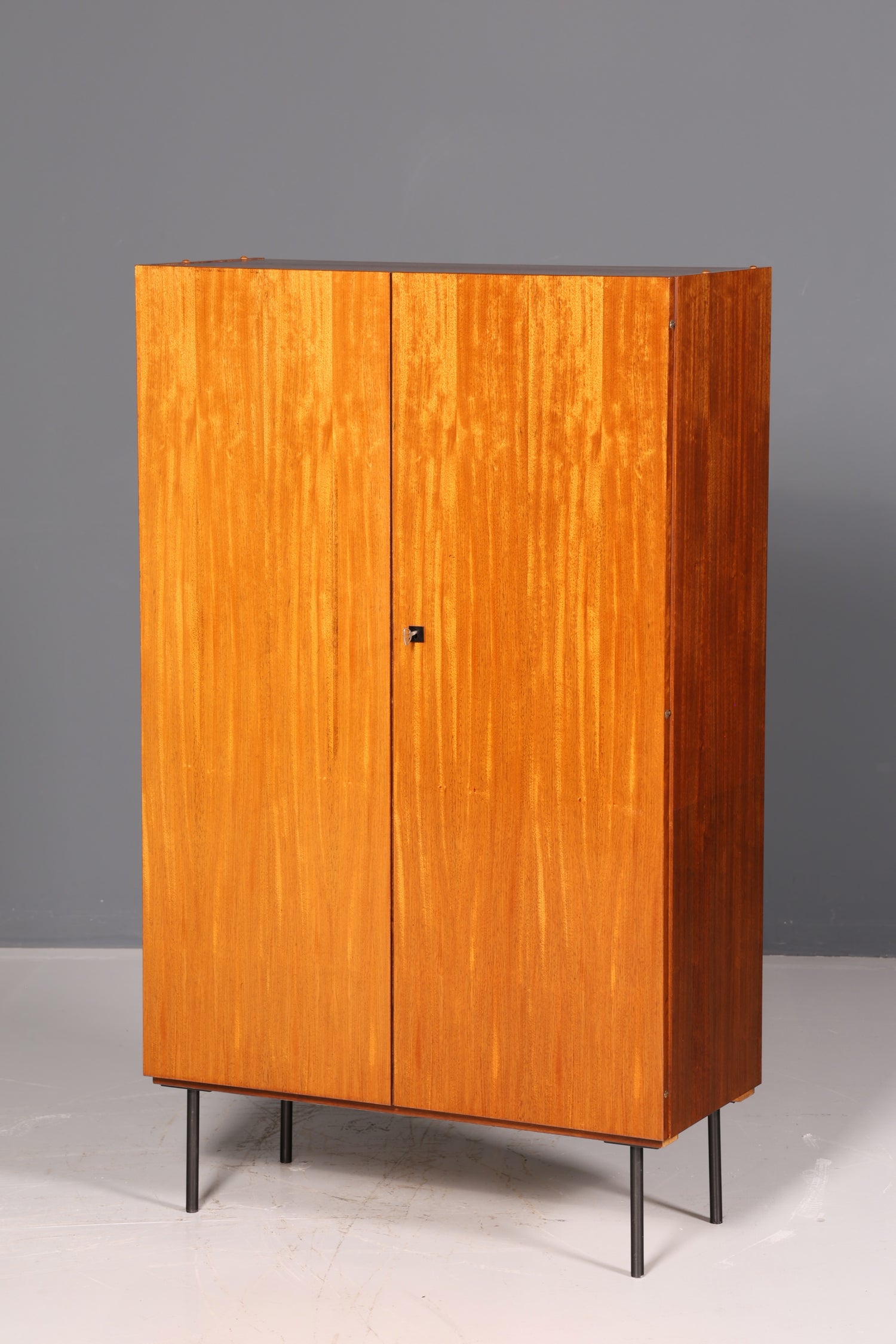 Stunning mid-century wardrobe, vintage cabinet, retro linen cupboard, hallway wardrobe, 1960s wood