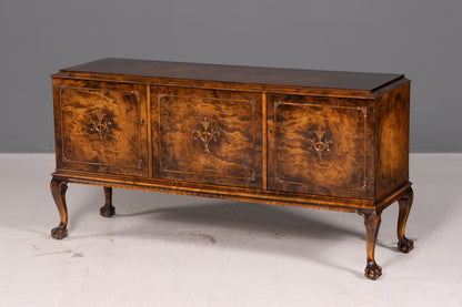 Wunderschönes Original Art Deco Sideboard Schrank TV Kommode um 1930 Chippendale Massivholz