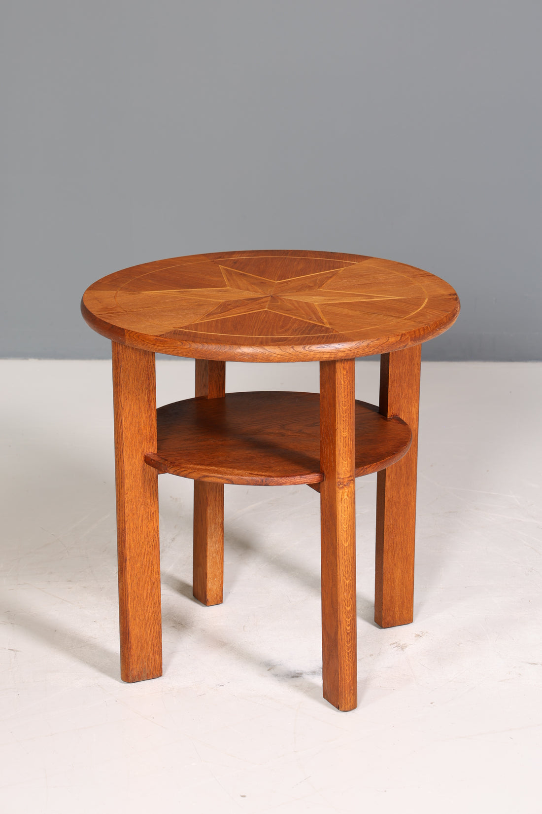 Traumhafter Art Deco Tisch Eiche Jugendstil Ablagetisch Beistelltisch Antik Intarsien Couchtisch um 1930