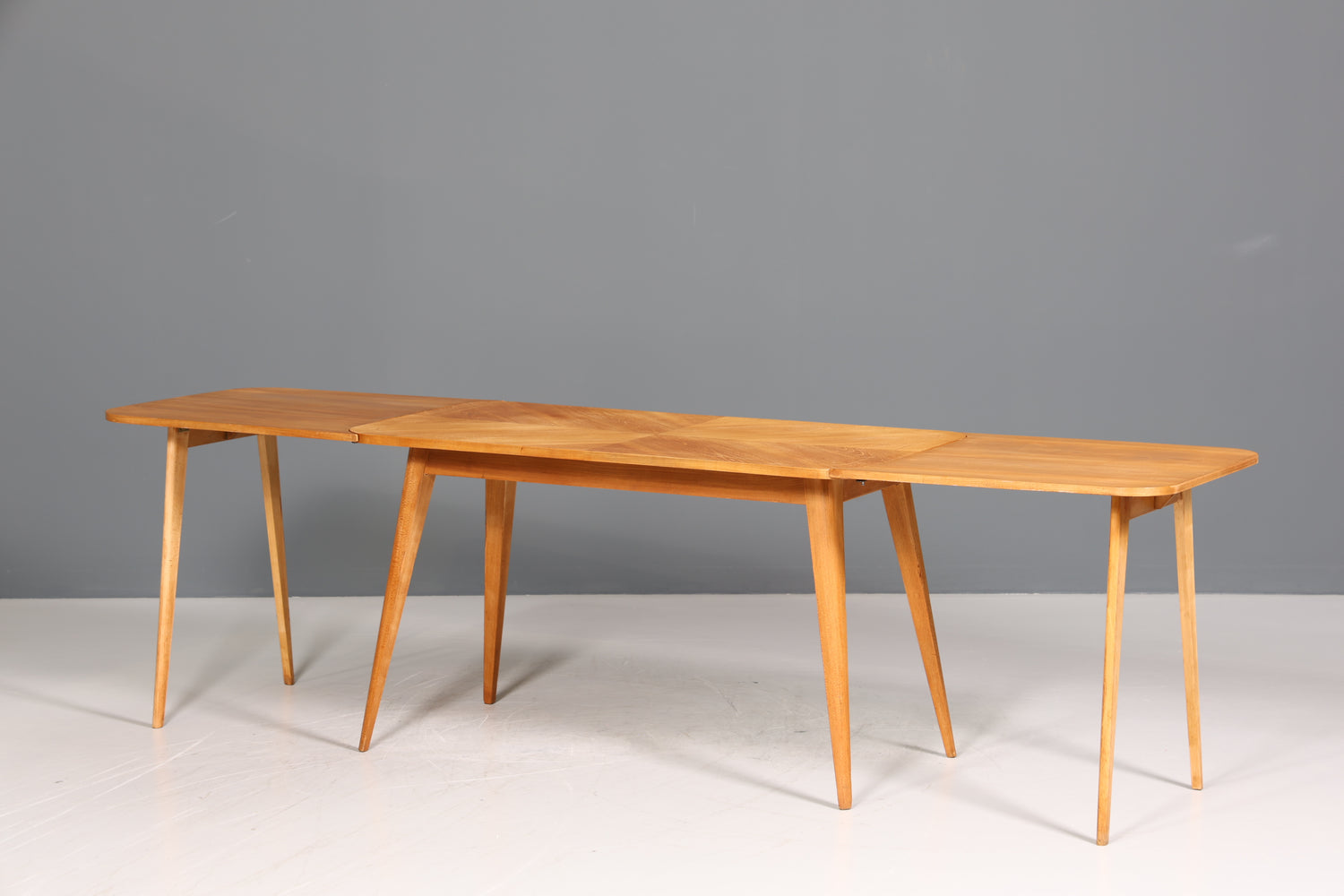 Wunderschöner Mid Century Tisch ausziehbar Retro Esstisch Vintage Küchentisch Stecksystem Dining Table
