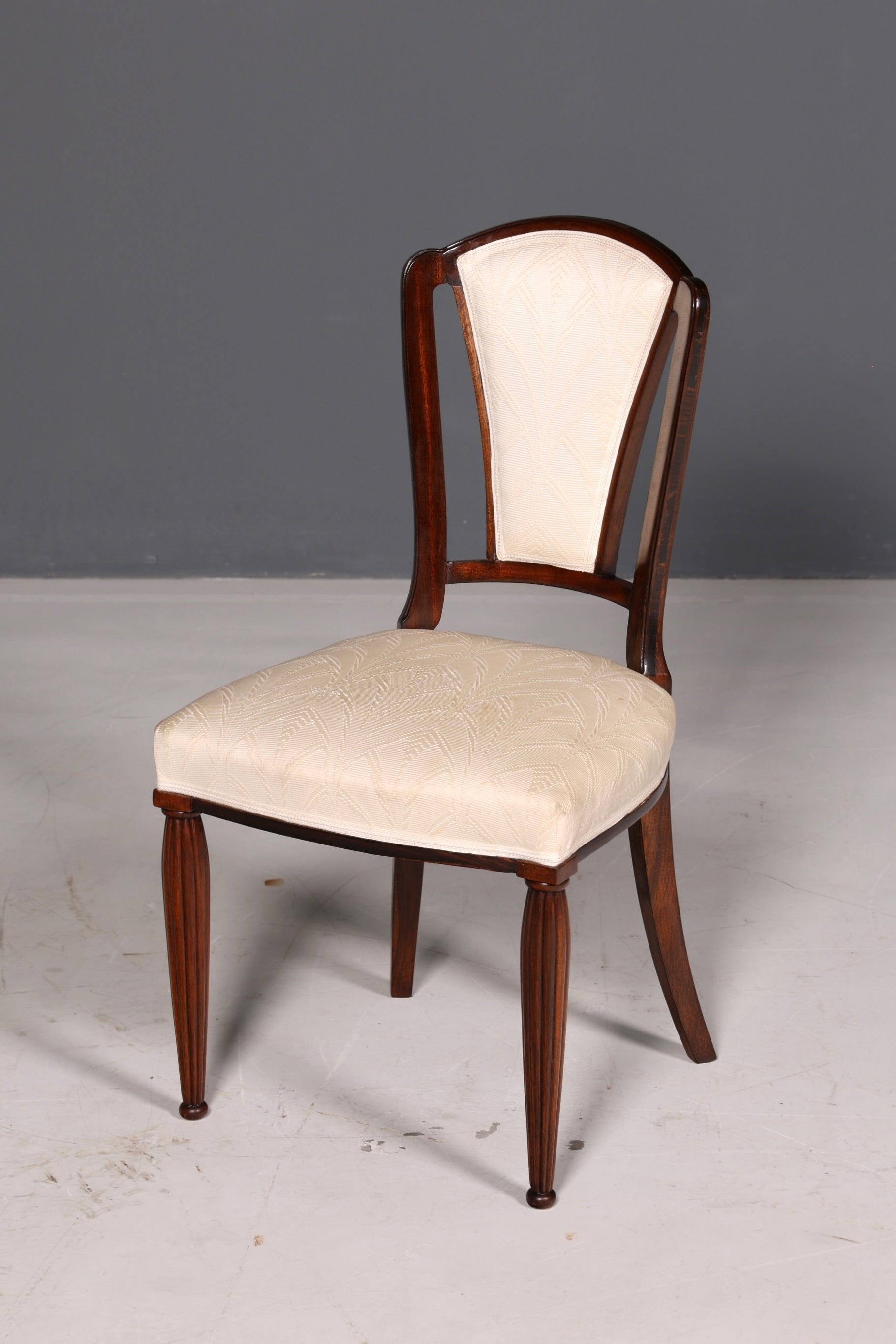 Elegant Art Deco chair Vintage dining chair writing desk chair upholstered chair armchair kitchen chair 1 of 2