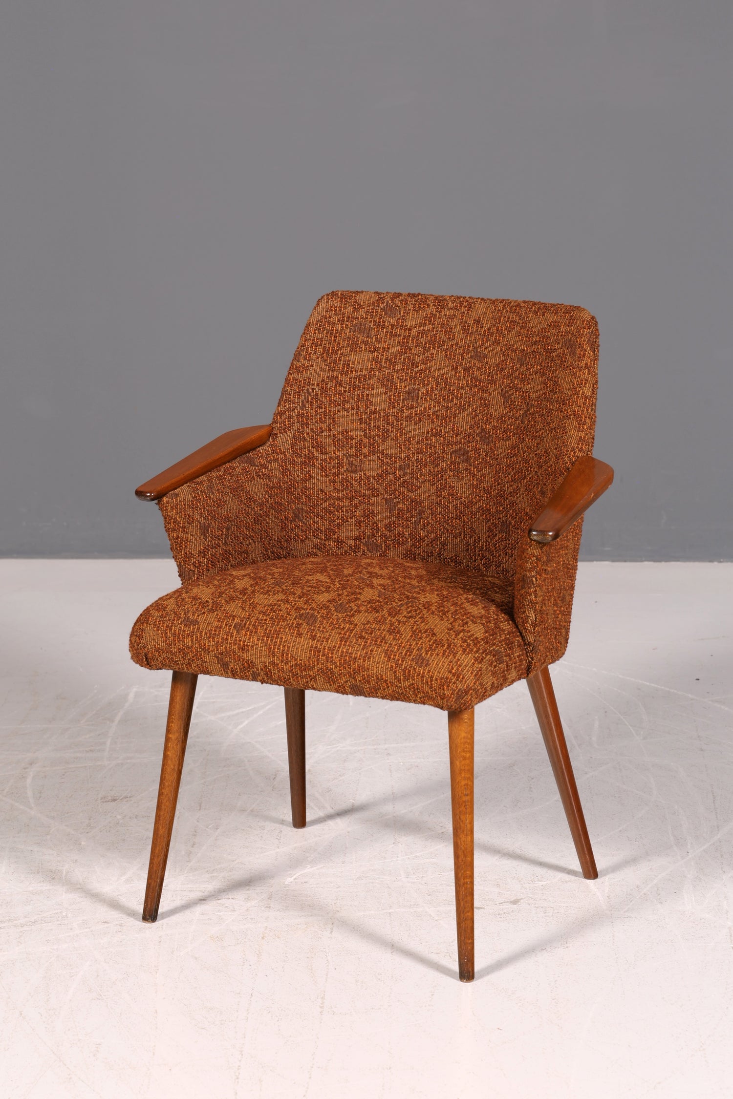 Wunderschöner Mid Century Stuhl Retro Armlehnstuhl Cocktailstuhl Küchenstuhl Sekretär Stuhl 3 von 4