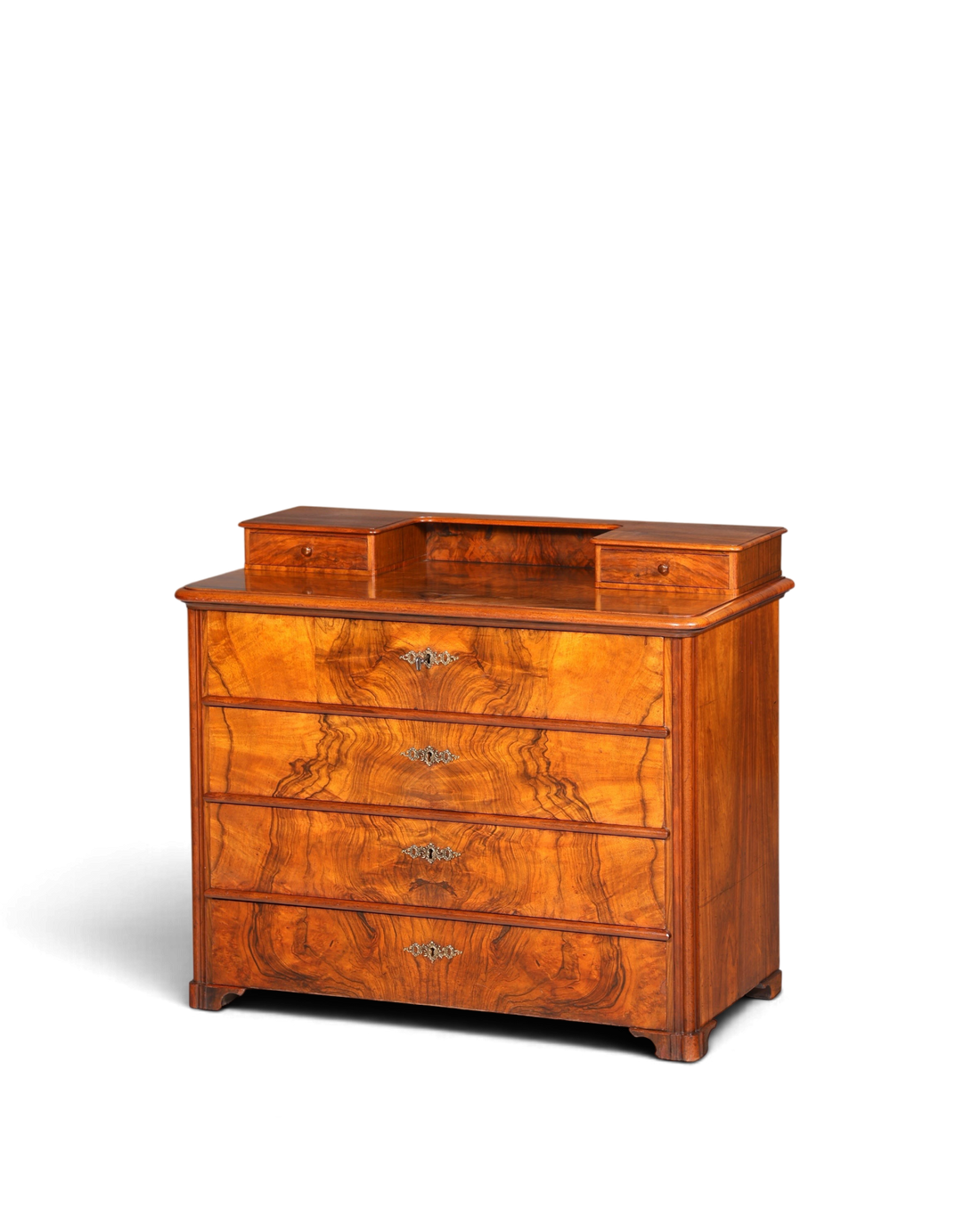 F963 Finish cm Wunderschöne Gründerzeit Kommode Louis Philippe Nussbaum Schubladen Kommode Sideboard um 1880