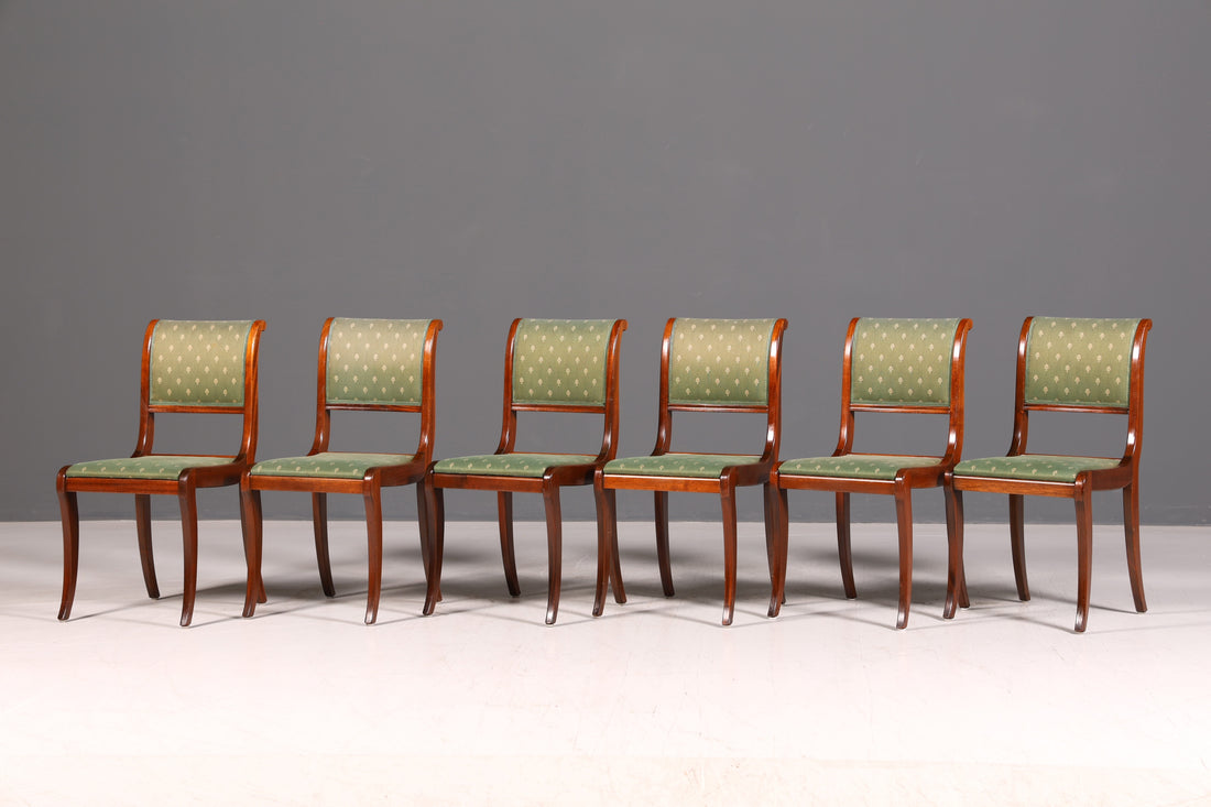 6x Edle Englische Stühle Dining Chairs 60er Jahre Küchenstühle Esszimmerstühle Stuhlset