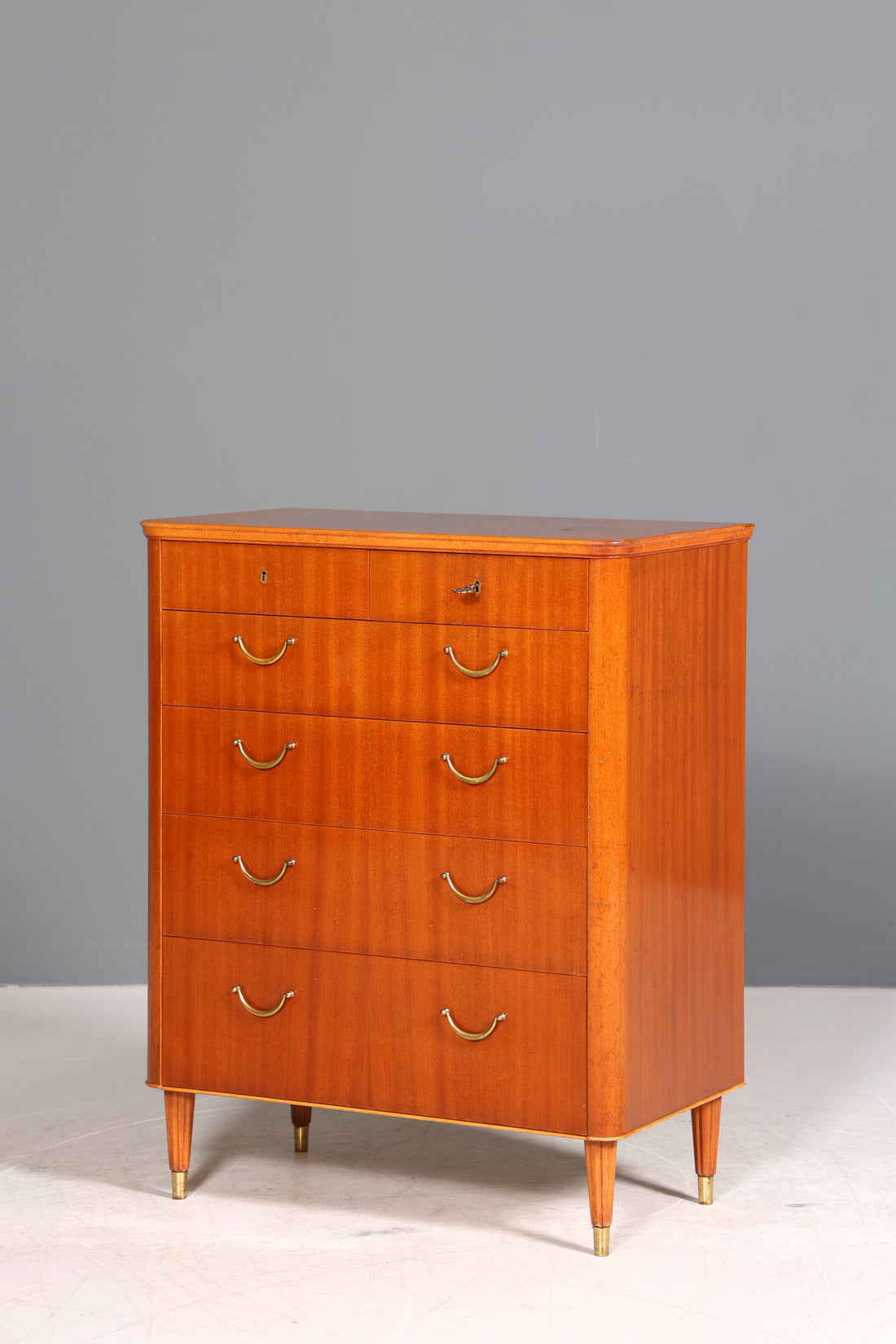 Wunderschöne Mid Century Kommode Vintage Vertiko 60s 70s Schrank Schubladenkommode