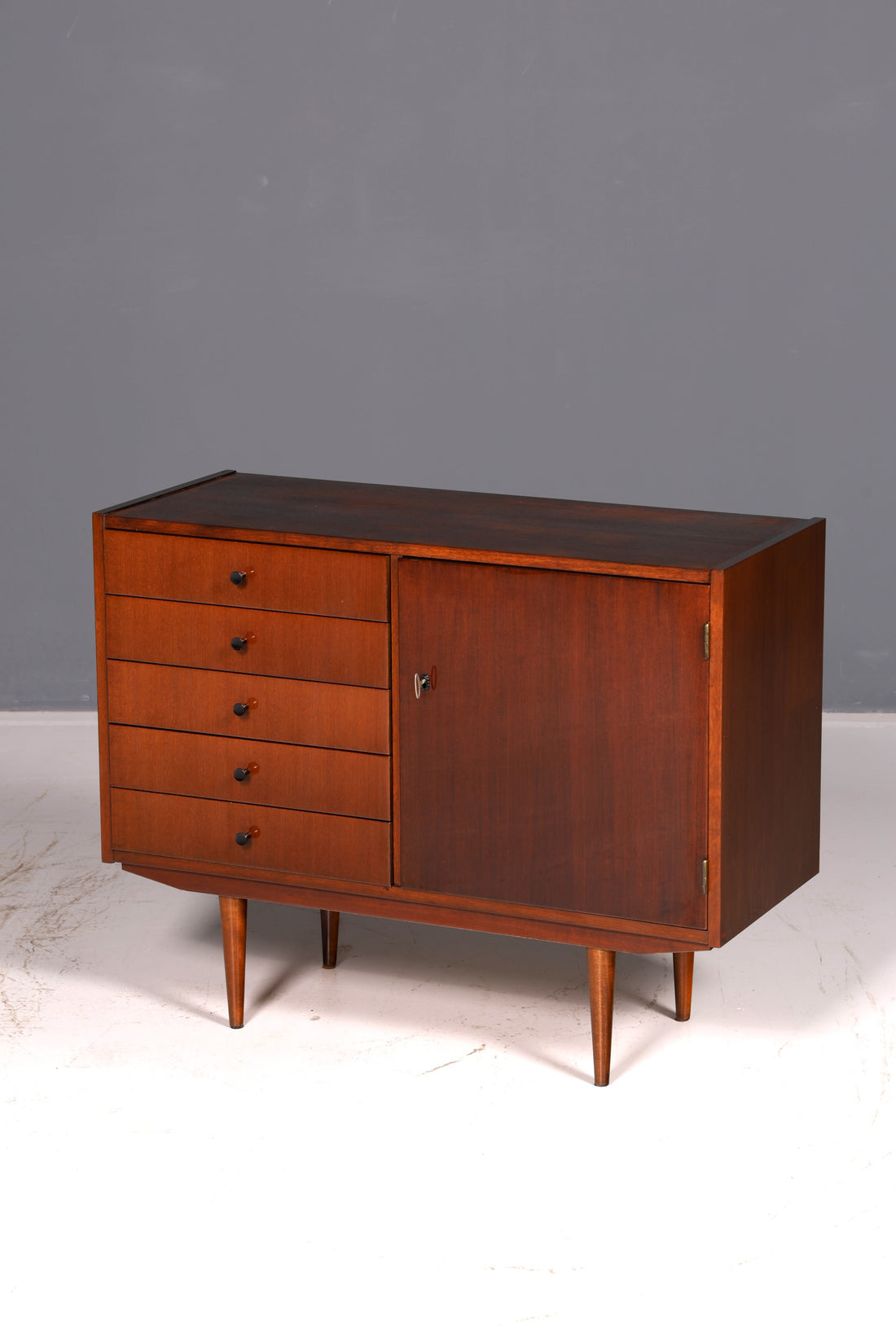 Traumhaftes Mid Century Sideboard Vintage TV Kommode 60er Schrank Flurkommode Retro