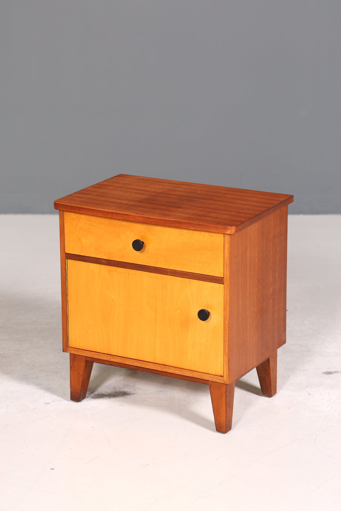 Wunderschöne Mid Century Kommode Vintage Nachttisch 60s Schubladenkommode Schrank 1 von 2