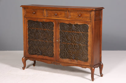 Traumhafte Chippendale Vitrine Sideboard  Regal Barock Stil Schrank Antik Glasvitirne