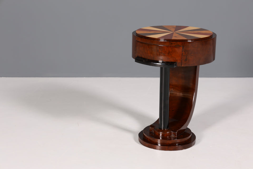 Traumhafte Art Deco Stil Kommode Beistelltisch Nachtisch bunt 1 von 2
