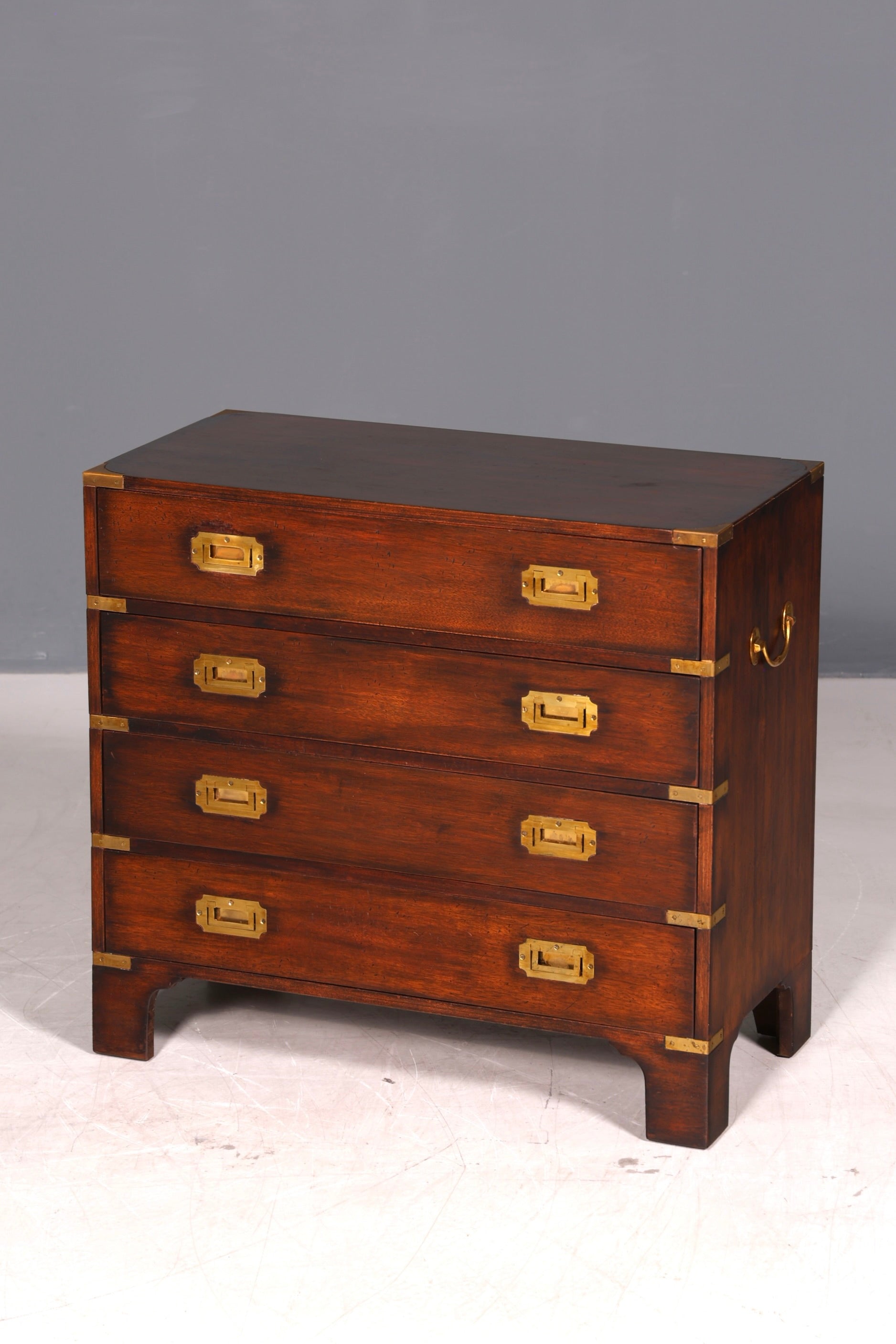 Wunderschöne Maritime Kommode Englisch Military Chest Schrank Schubladenkommode Wäschekommode