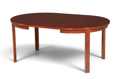 Hauptstadt Möblerei Ulferts Mid-Century Esstisch aus Holz, rund und ausziehbar im skandinavischen Vintage-Design