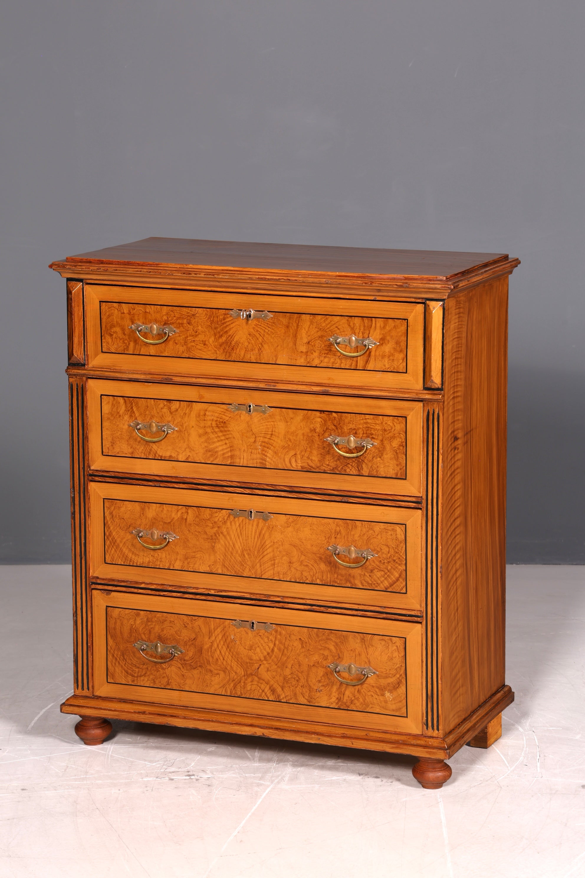 Wunderschöne Gründerzeit Kommode Jugendstil Antik Schubladenkommode Massivholz