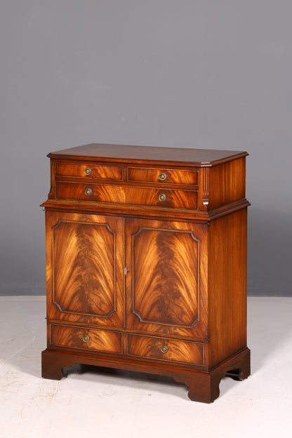 Wunderschöner Englischer Schrank Mahagoni Antik Anrichte Hifi Schrank Kommode Vintage