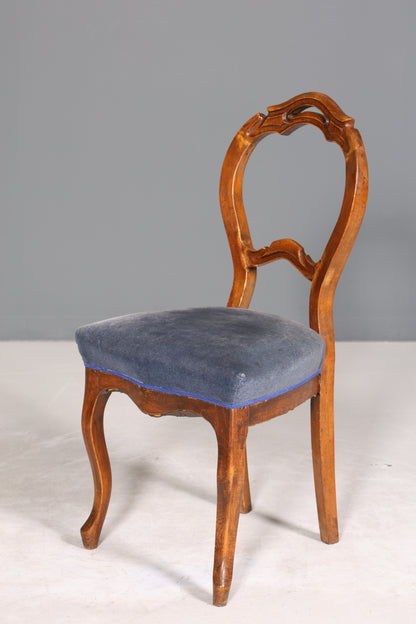 Traumhafter Louis Philippe um 1880 Biedermeier Stuhl Antik Sekretär Stuhl