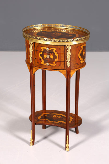 Traumhafter Barock Louis XV Stil Beistelltisch Ablagetisch massiv Kommode Antik Stil