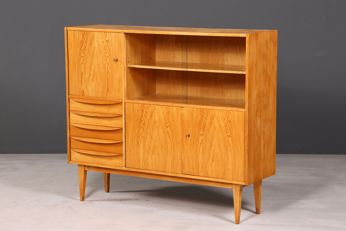 Beautiful Original Hellerau Cabinet Mid-Century Display Cabinet Franz Ehrlich 602 Sideboard Bookshelf