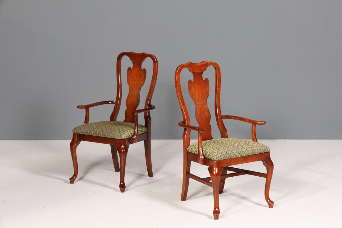 2x Original Drexel Heritage Chairs Armchairs American USA Chair Set Kitchen Chairs Dining Room Chair Set