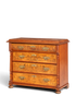 Wunderschöne Gründerzeit Kommode Louis Philippe Nussbaum Schubladen Kommode Sideboard um 1880