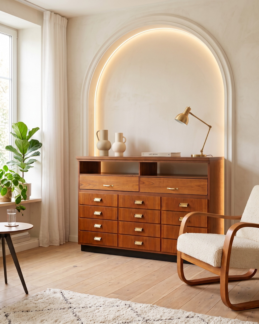 Wunderschöne Mid Century Kommode Vintage Bauhaus Apotheker Schrank Retro Schubladenkommode