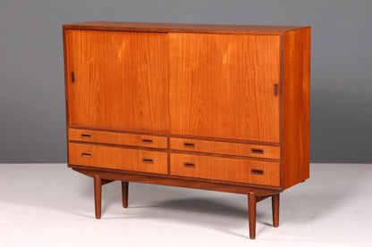 Edles Mid Century Sideboard Vintage Schrank Retro Highboard Danish Design Teak Holz Kommode Designer