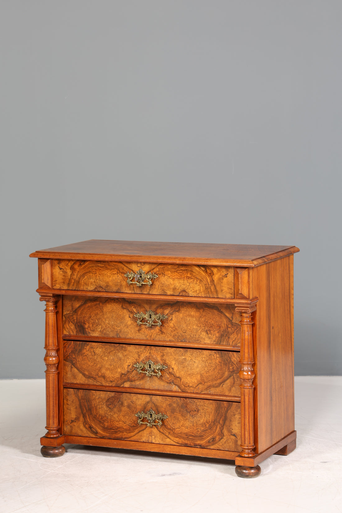 Wunderschöne Gründerzeit Kommode Louis Philippe echt Holz Schubladen Kommode Sideboard um 1880