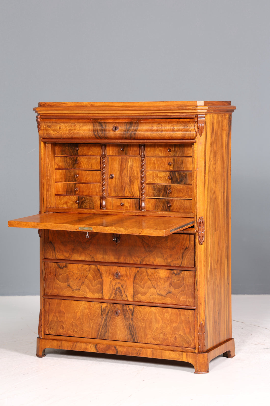 Traumhafter Louis Philippe Sekretär um 1880 Gründerzeit Antik Schrank Chiffoniere