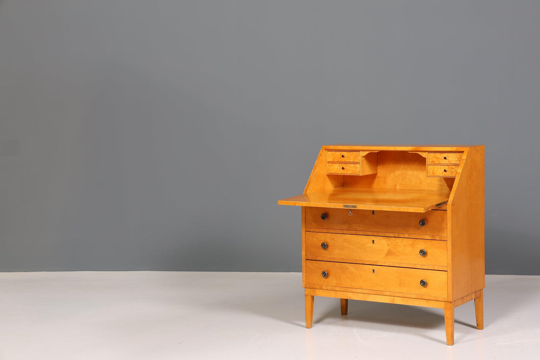 Traumhafter Sekretär im Biedermeier Stil um 1940 Schreibmöbel echt Holz Office Kommode