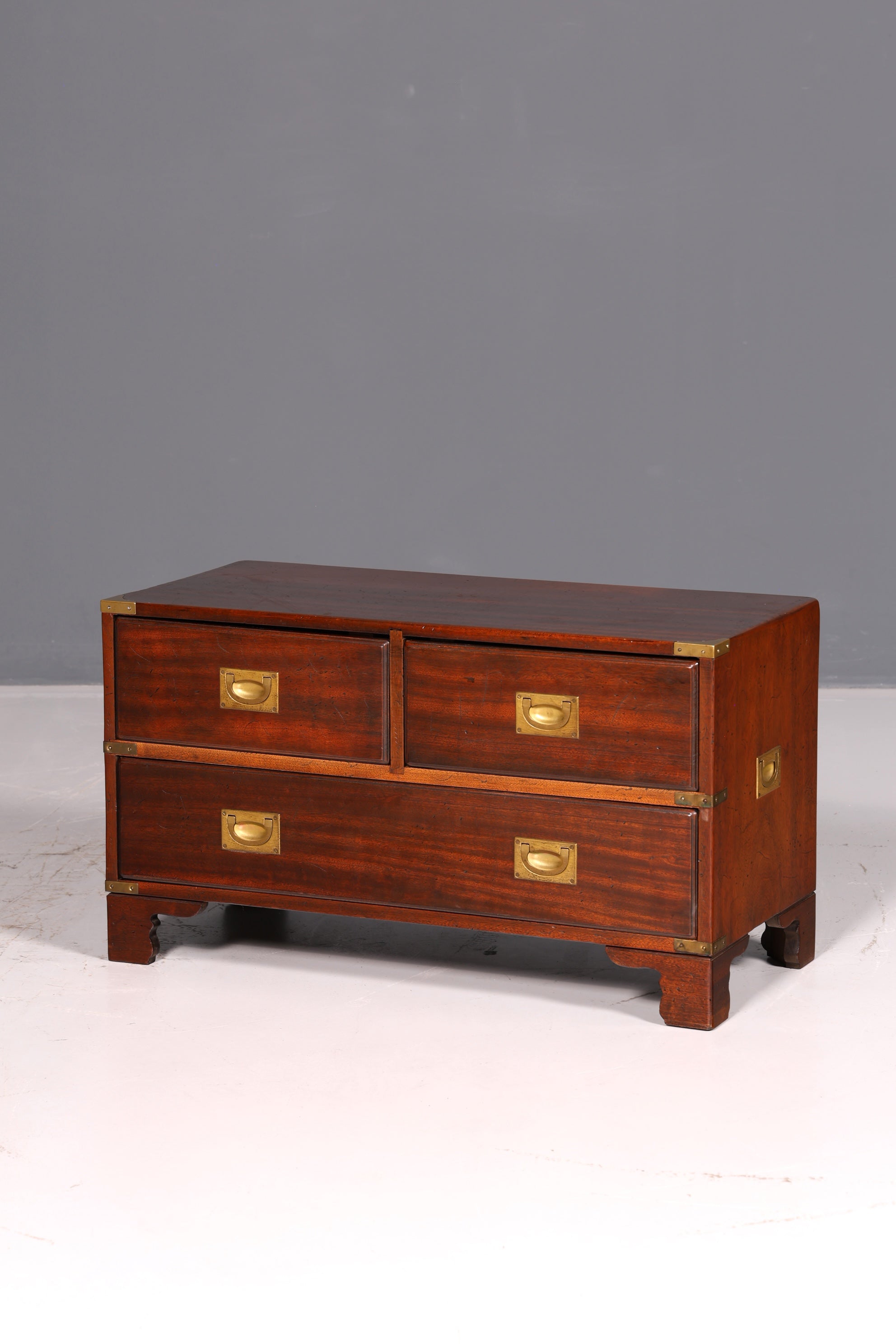 Wunderschöne Maritime Kommode Englisch Military Chest Schubladenkommode Wäschekommode Antik Massivholz