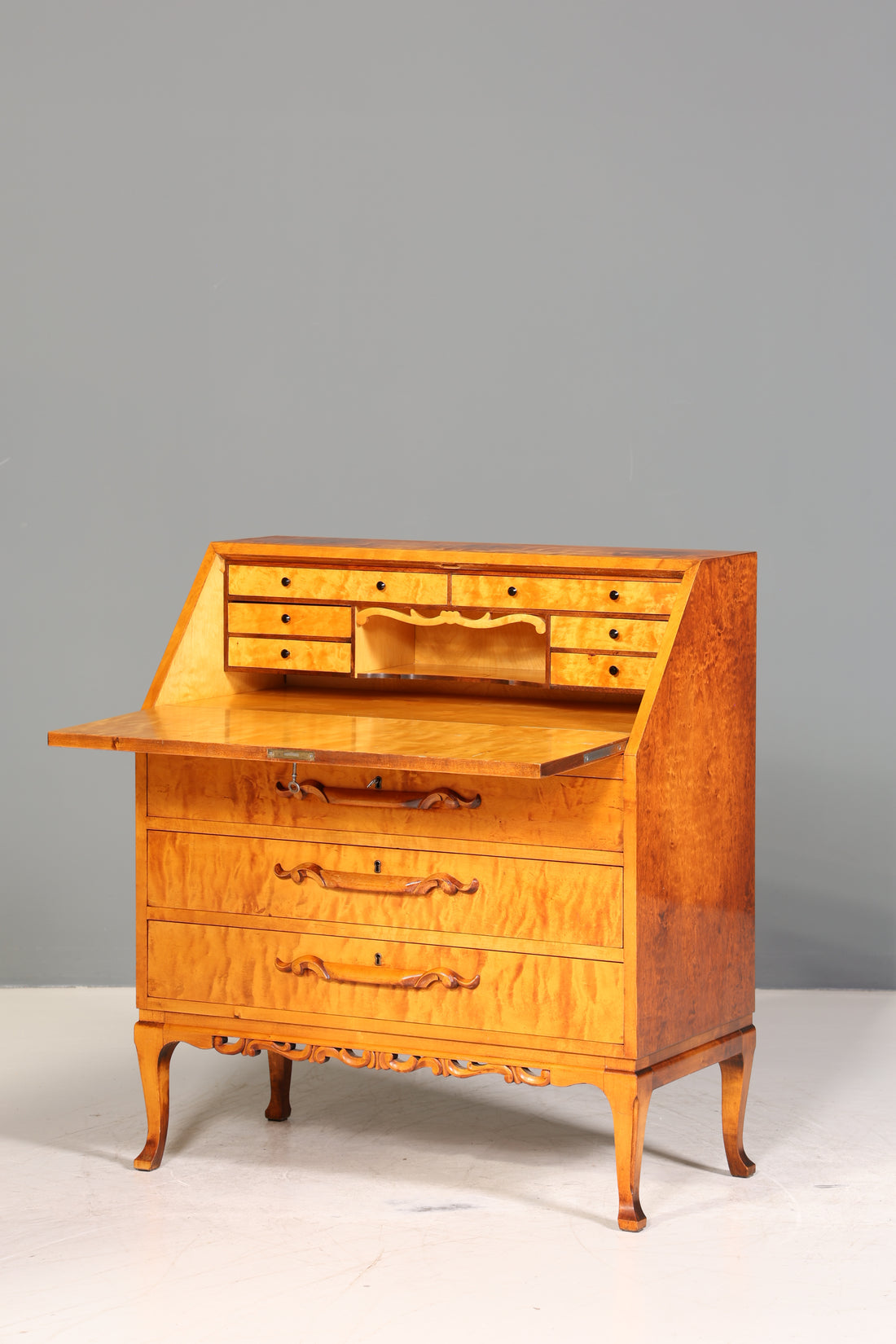 Traumhafter Sekretär um 1930 Büro Kommode echt Holz Sekretär Schreibtisch Kommode
