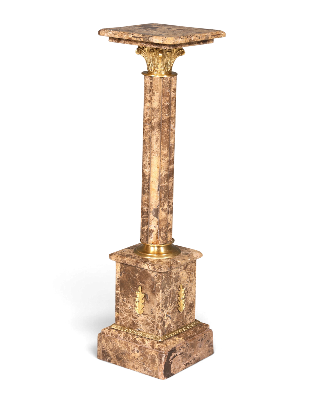 Wunderschöne Barock Stil Säule Louis XV Marmor Blumensäule Naturstein Sockel Ablage