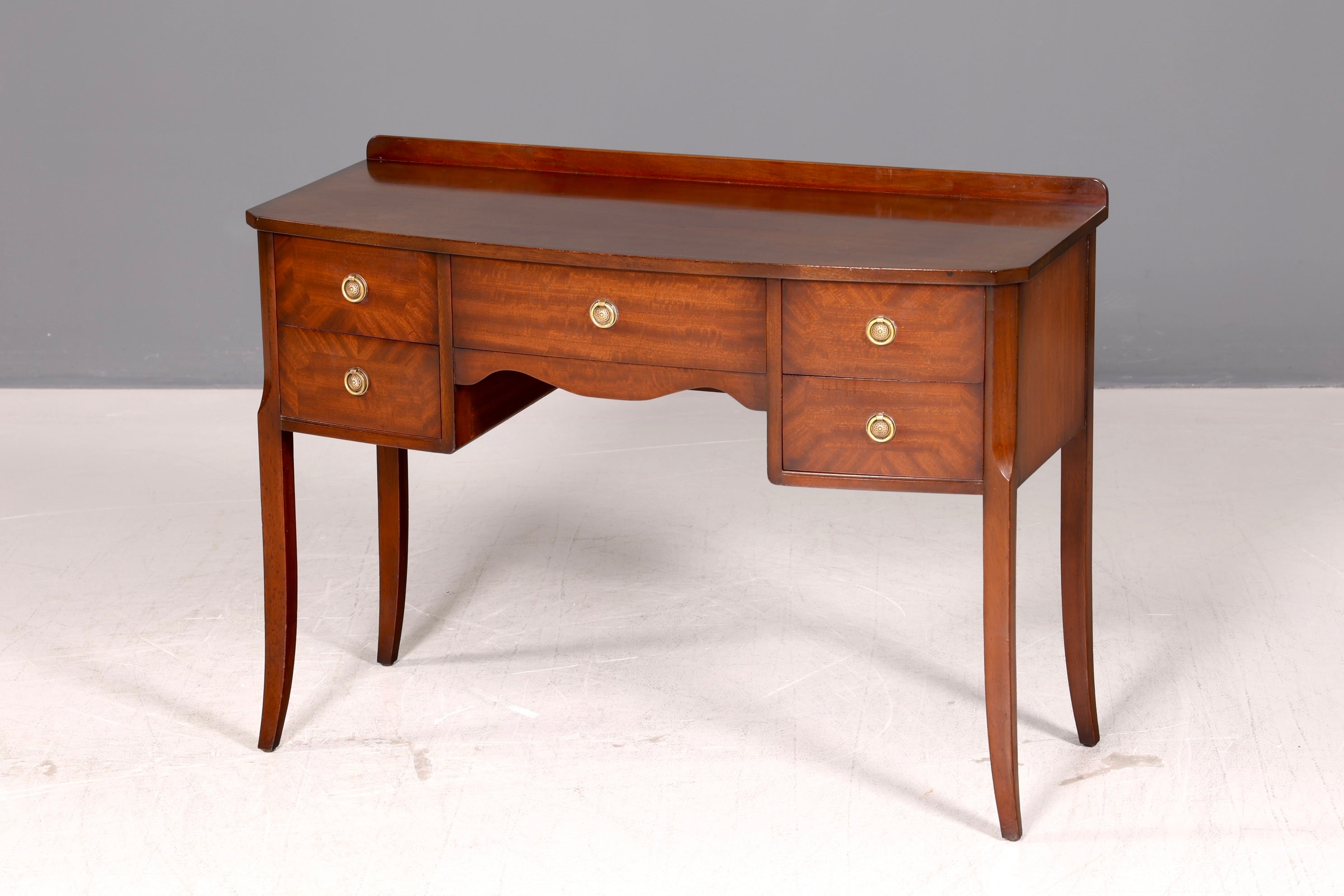 Edler Englischer Konsolentisch Regency Stil Mahagoni Schreibtisch Frisiertisch Beistelltisch Antik Vintage