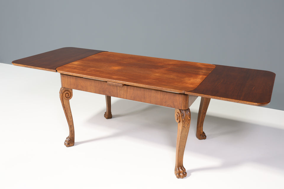 Wunderschöner ausziehbarer echt Holz Jugendstil Tisch Antik