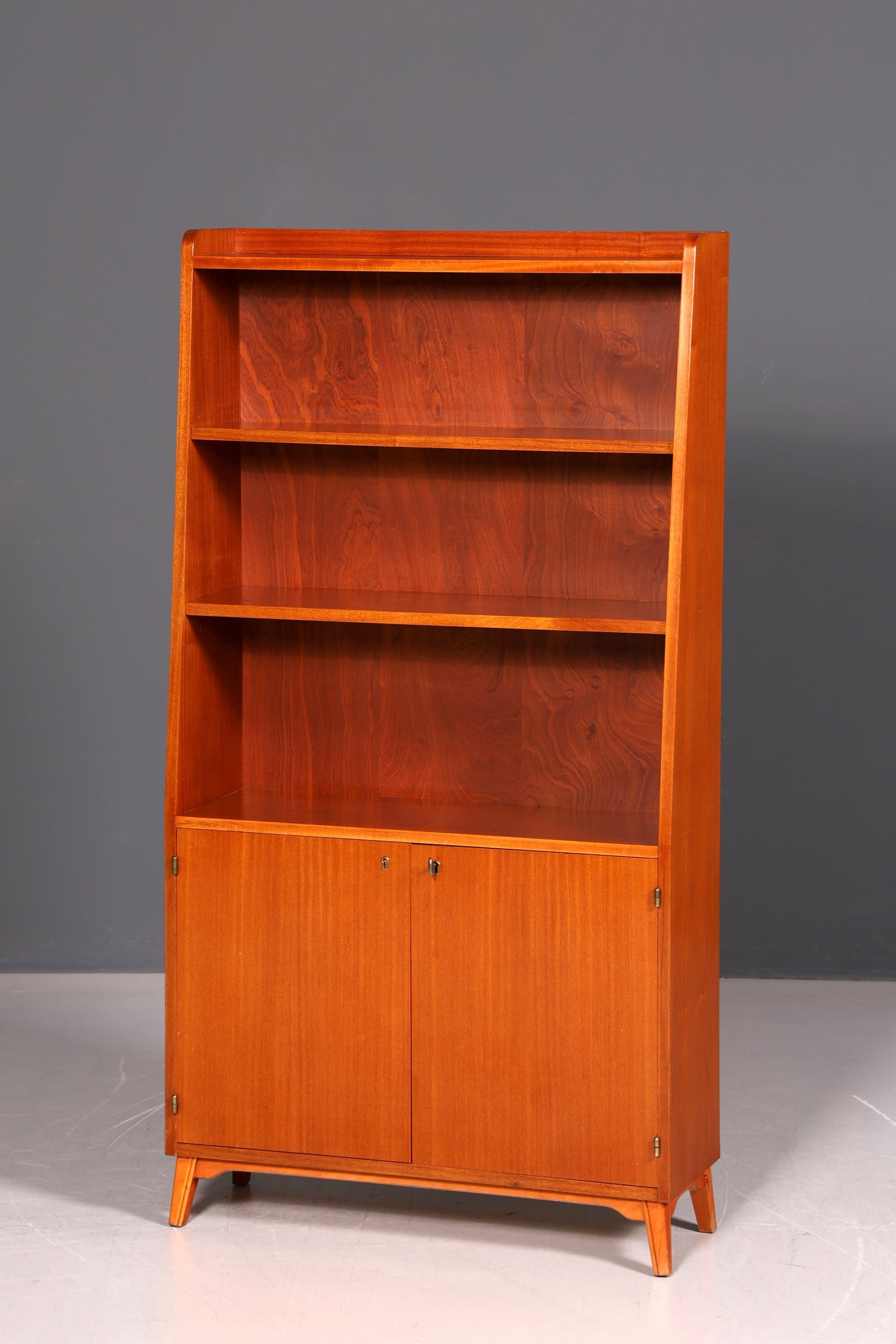 Wunderschöner Mid Century Schrank Vintage Regal Retro Bücherregal Buchablage 60s Designklassiker Bookshelf