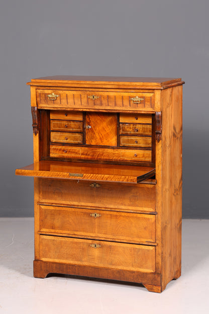 Wunderschöner Gründerzeit Sekretär Kommode Jugendstil Schubladenkommode Antik Vertiko Vintage