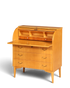 Stilvoller Mid Century Rollladen Sekretär echt Holz Büro Schrank Vintage Schreibkommode