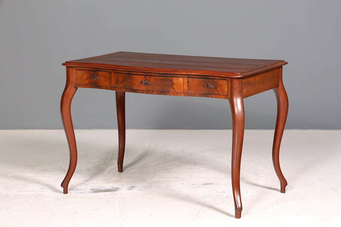 Wunderschöner Louis Philippe Schreibtisch Antik massiv Holz Chippendale Office Desk