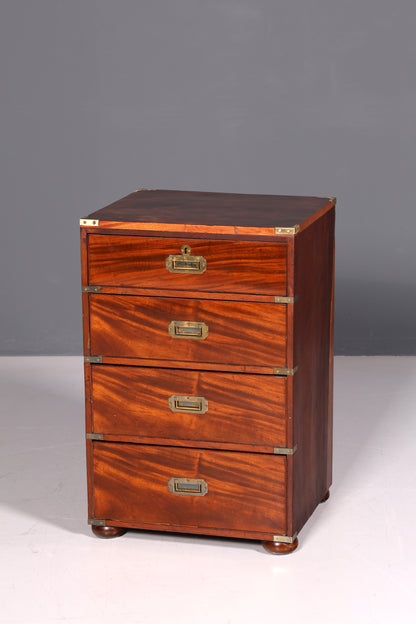 Wunderschöne Maritime Kommode Englisch Military Chest Schrank Vertiko Schubladenkommode Wäschekommode