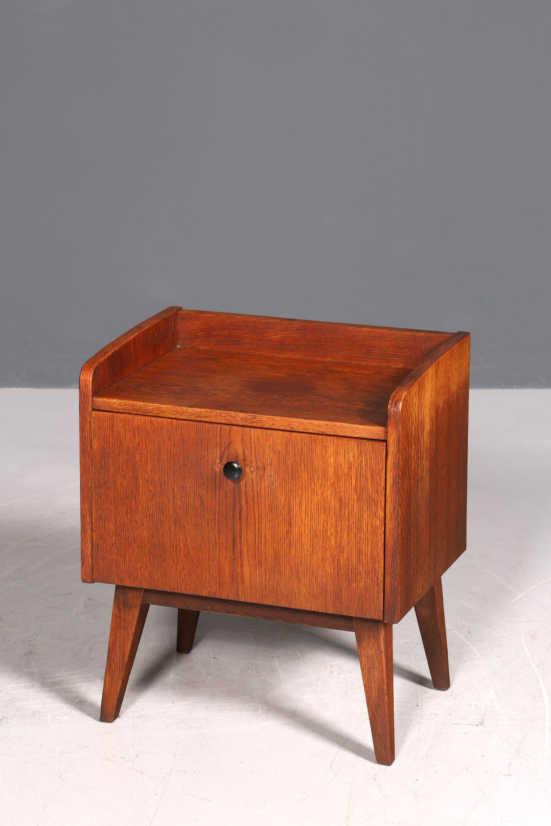 Wunderschöne Mid Century Kommode Vintage Teak Holz Klappschränkchen Danish Design Nachttisch 1 von 2