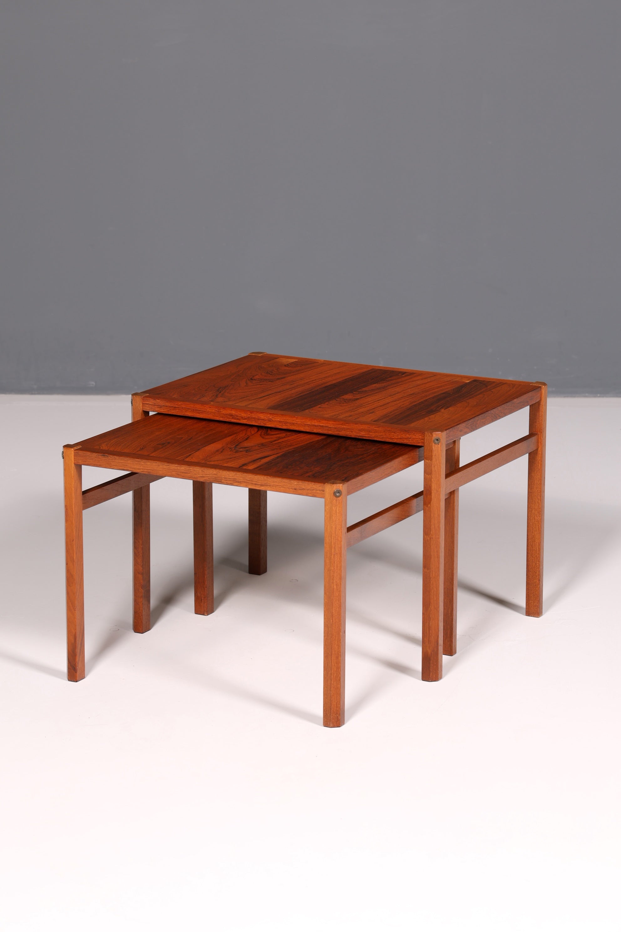 Filigranes Mid Century Tisch Set Couchtisch 2er Satz Ablagetisch Beistelltisch Satztische Vintage