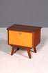 Schlichte Mid Century Kommode Vintage Klappschränkchen Danish Design Nachttisch